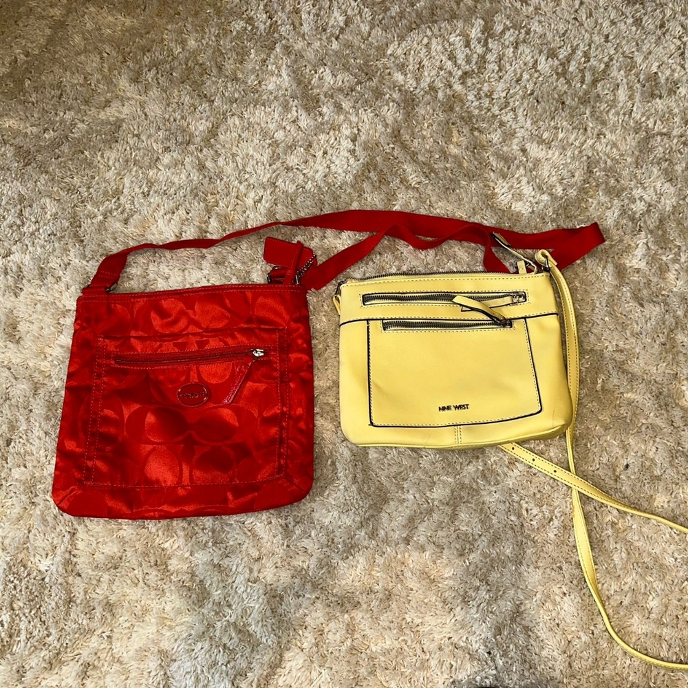 Coach and Nine West bags